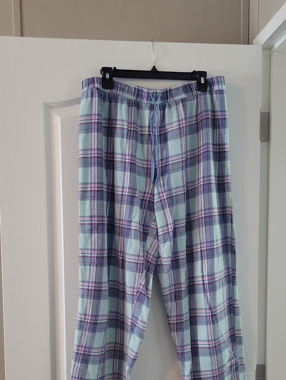 Joe Boxer Mint & Purple Plaid Pajama Pants